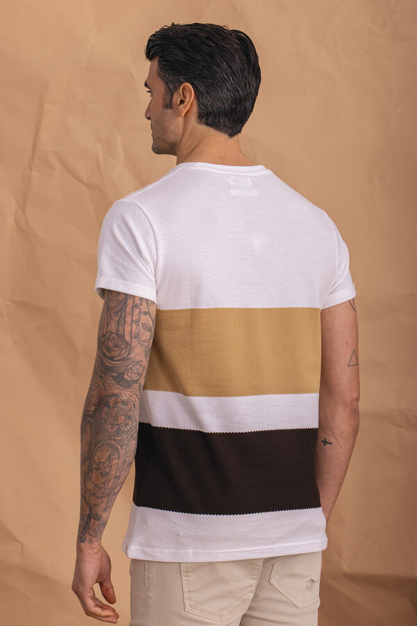 Celopman Camiseta Estructura Panelada beige