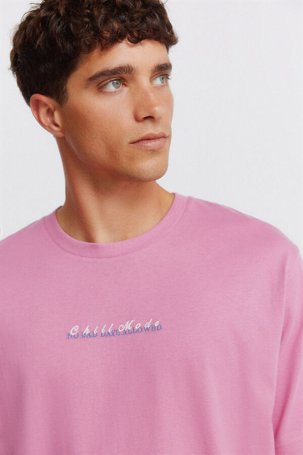 Springfield T-shirt wave caf&eacute; rosa