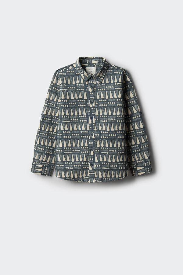Springfield Kids Camisa Etnica niño verde