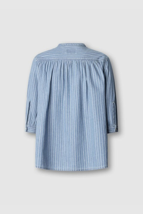 Pepe Jeans Camisa leve de ganga azul