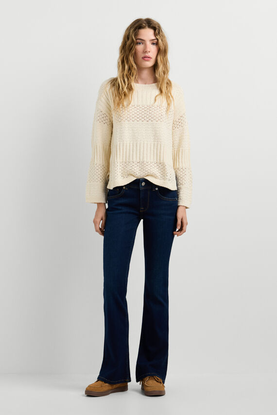 Pantalón vaquero flare skinny
