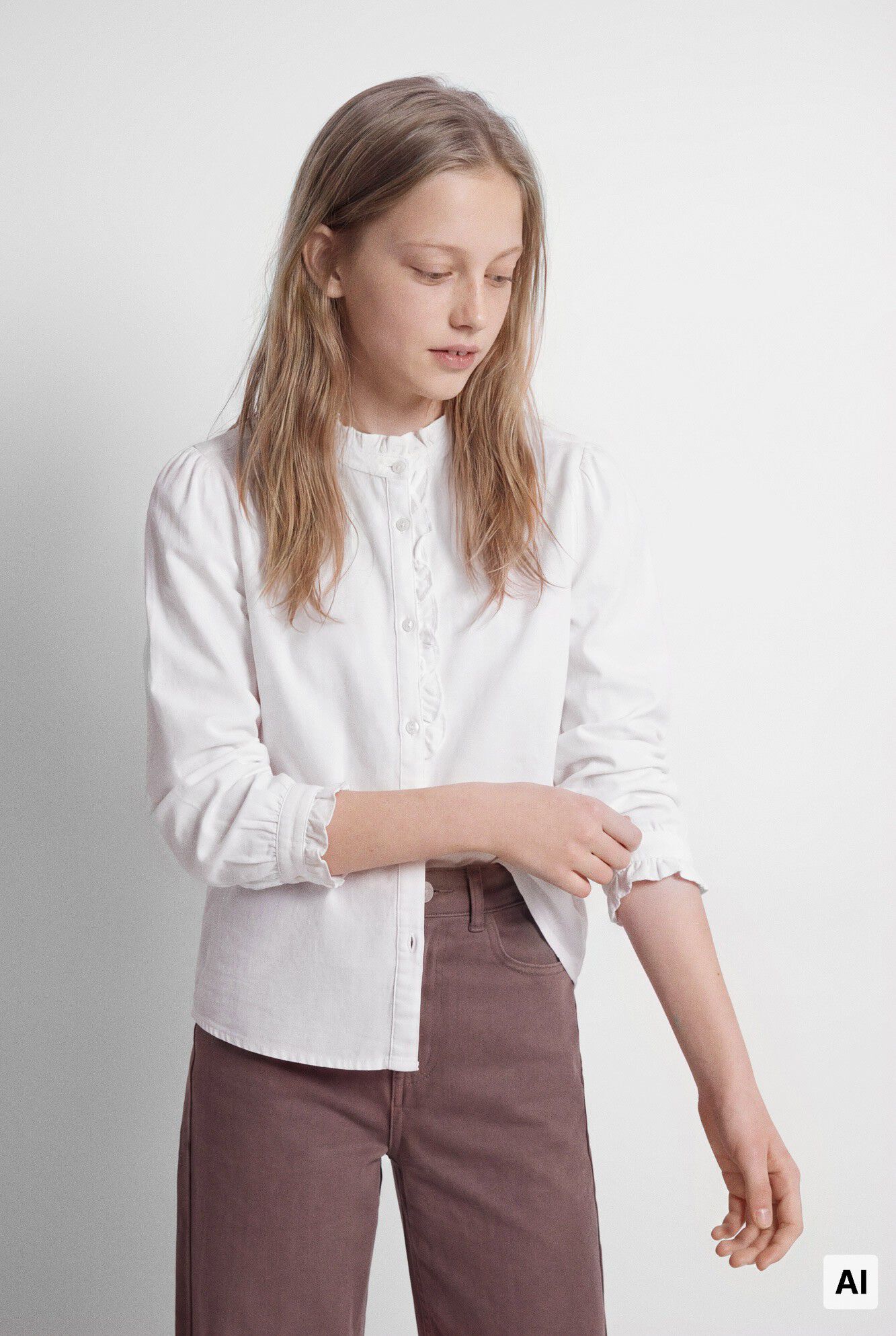 Springfield Kids Blusa oxford menina