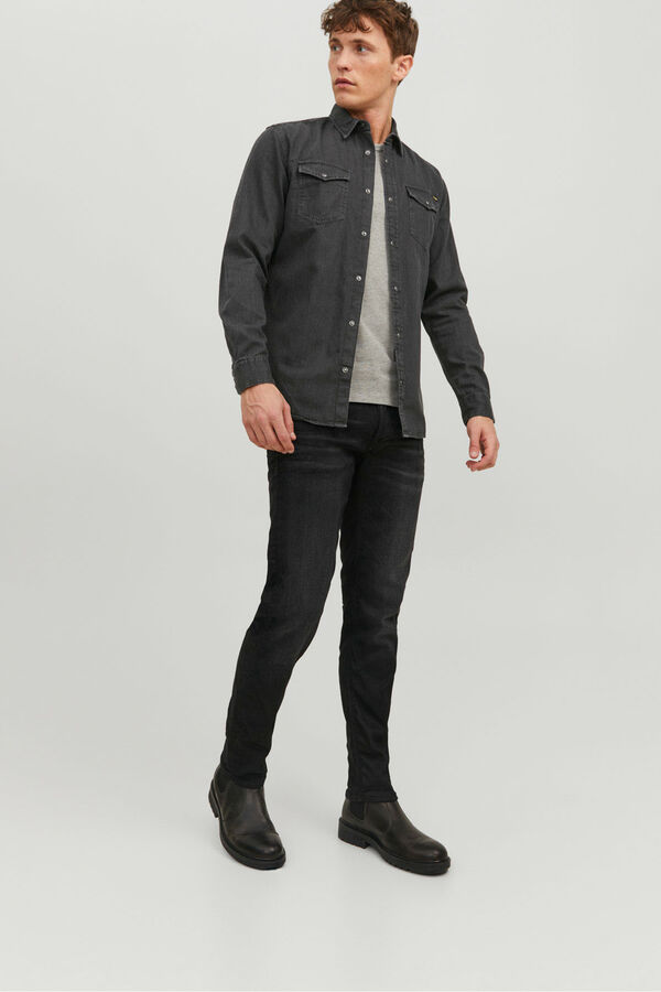 Jack & Jones Camisa vaquera negro