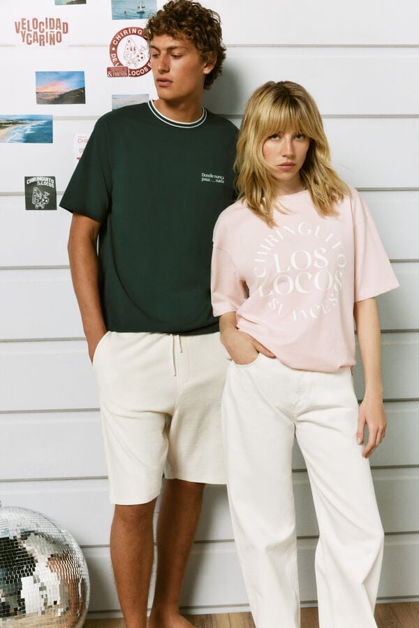 Springfield "Los locos" short sleeve T-shirt pink