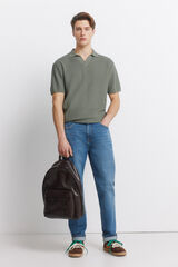 Springfield Jeans lavagem m&eacute;dia slim fit azul