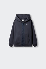 Springfield Kids Sweatshirt b&aacute;sica aberta menino azul