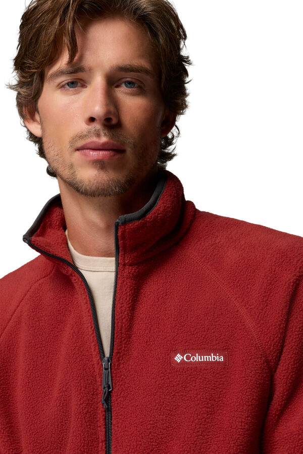 Columbia Forro polar texturizado vermelho