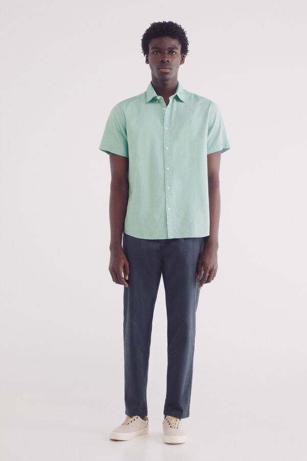 Springfield Camisa manga curta verde