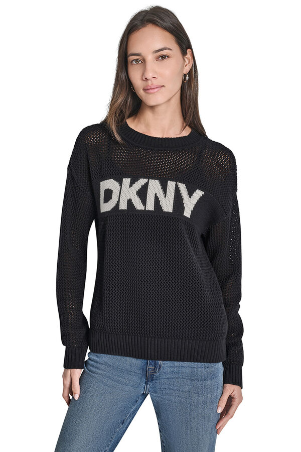 DKNY Camisola crochet preto