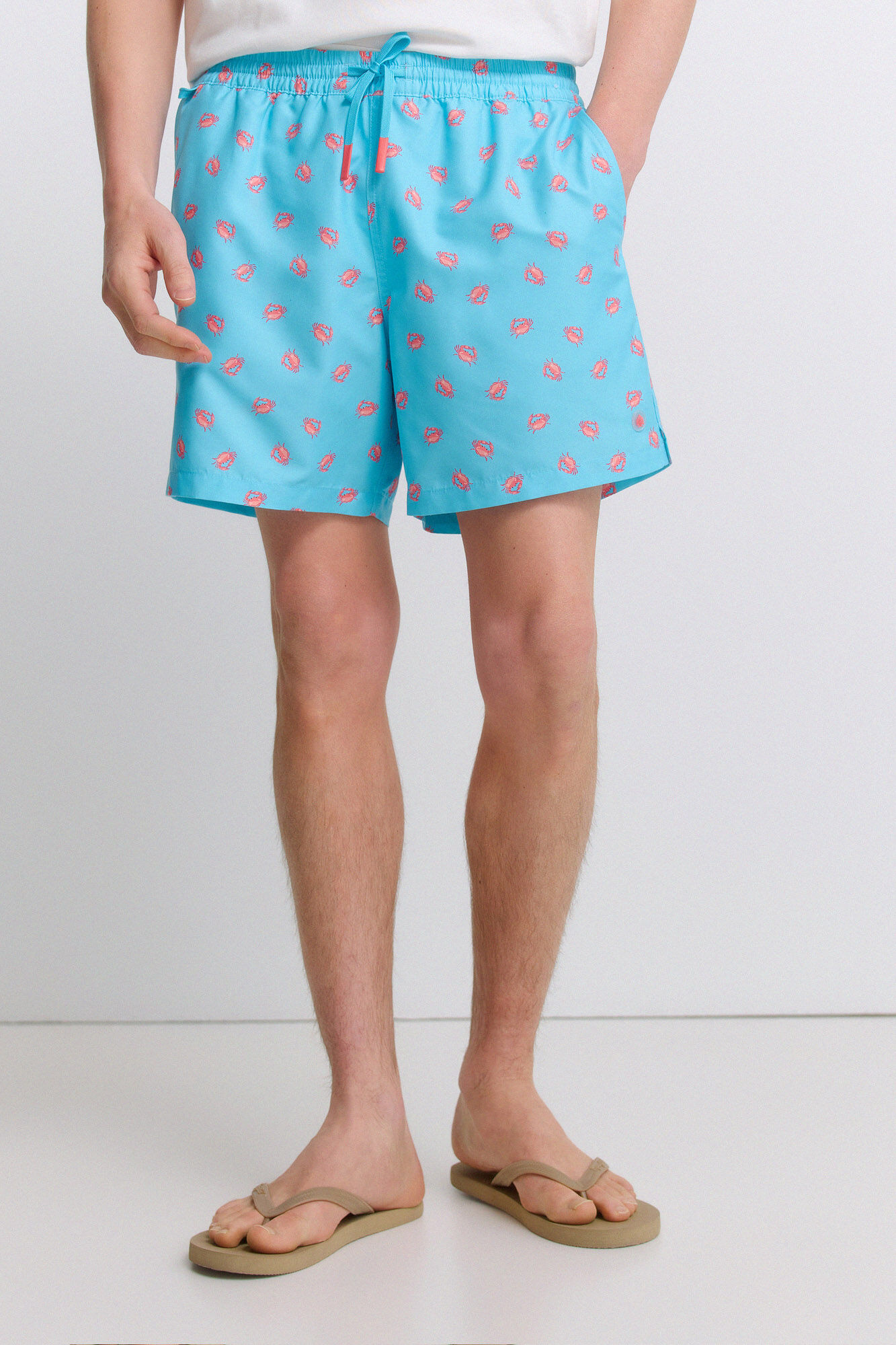 Springfield Ba&ntilde;ador estampado cangrejos
