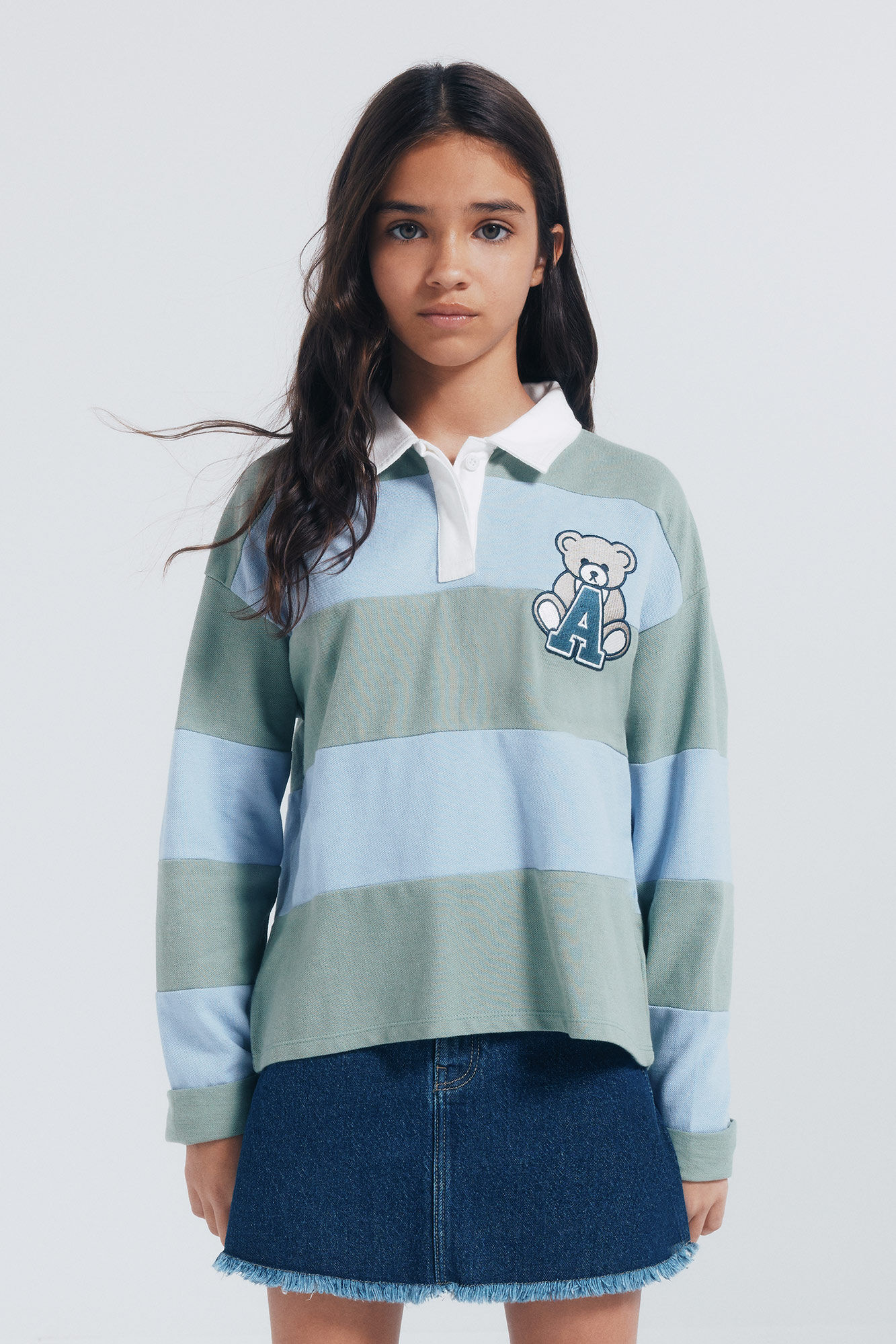 Springfield Kids Camisa polo riscas para menina