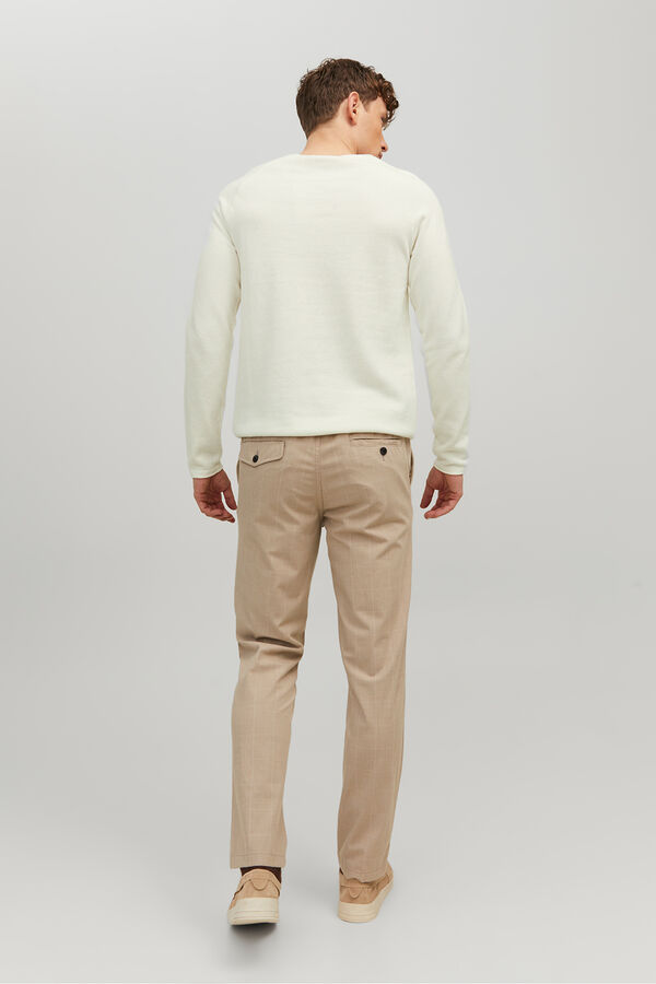 Jack & Jones Camisola de malha b&aacute;sica branco