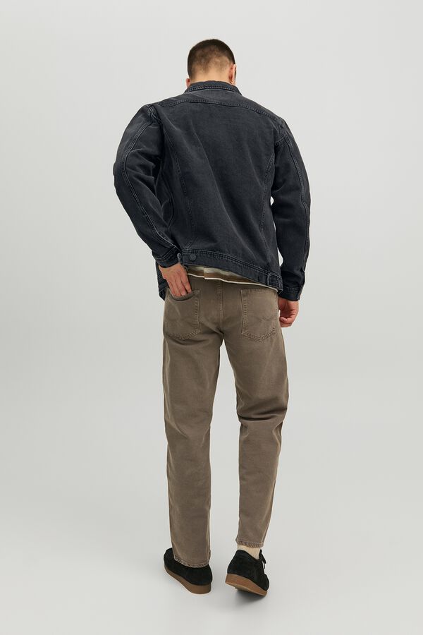 Jack & Jones Blus&atilde;o de ganga regular preto