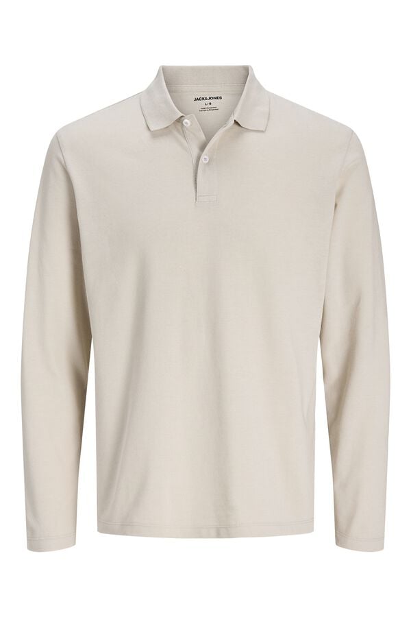 Jack & Jones Polo de manga comprida cinzento