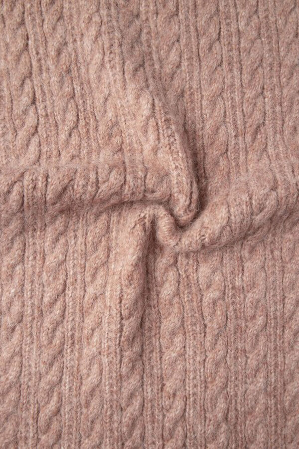 Pepe Jeans Cachecol de malha trançada rosa