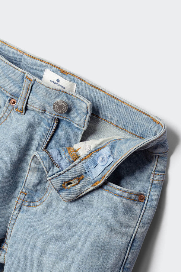 Springfield Kids Jeans Kick flare para menina azul