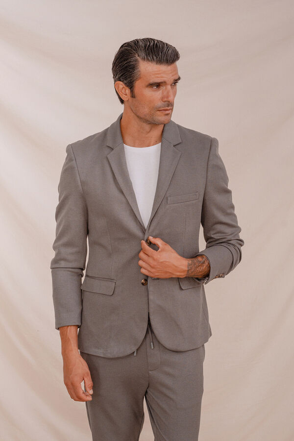 Celopman Blazer Casual Estrutura verde