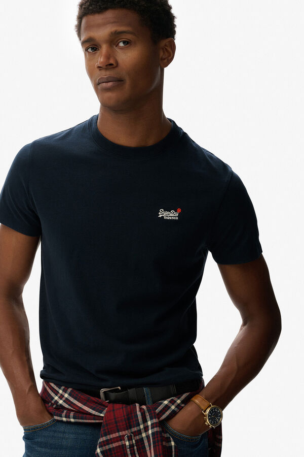 Superdry T-shirt com logo da Superdry azul