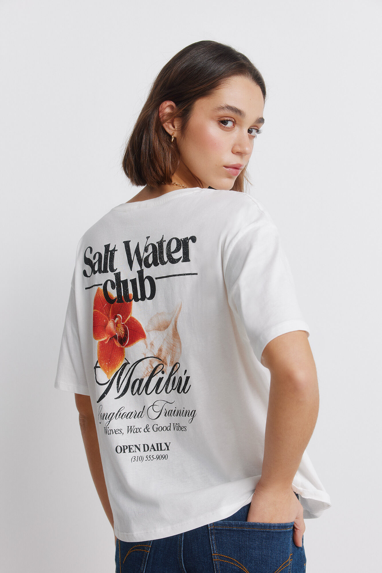 Springfield Camiseta manga corta tropical