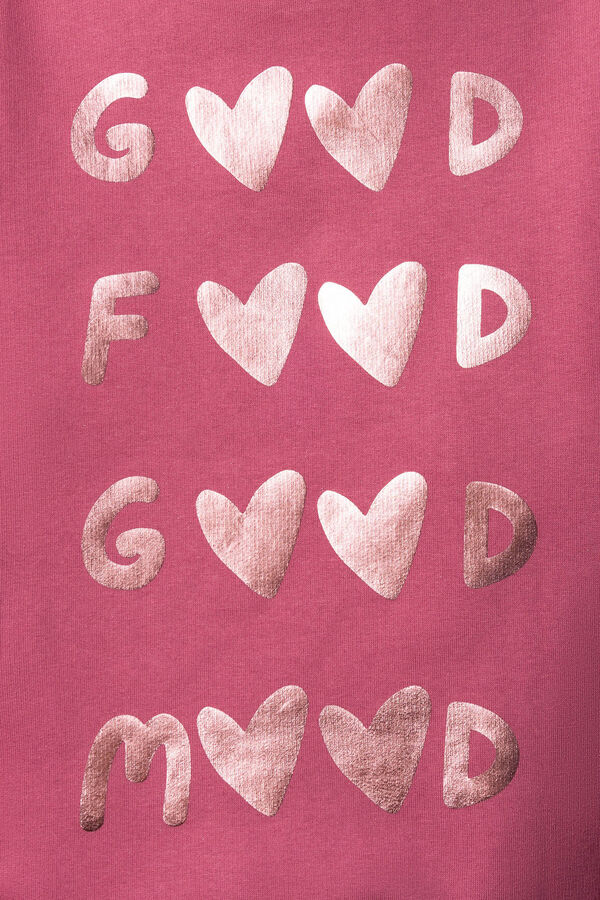 Springfield Kids Sweatshirt feminino GOOD MOOD. rosa