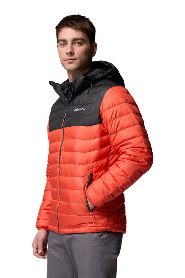 Columbia Jaqueta com capuz isolada Powder Lite™ II para homem vermelho