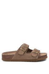 XTI Sand&aacute;lia com fivelas cru