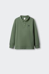 Springfield Kids Polo de manga comprida b&aacute;sico para menino verde