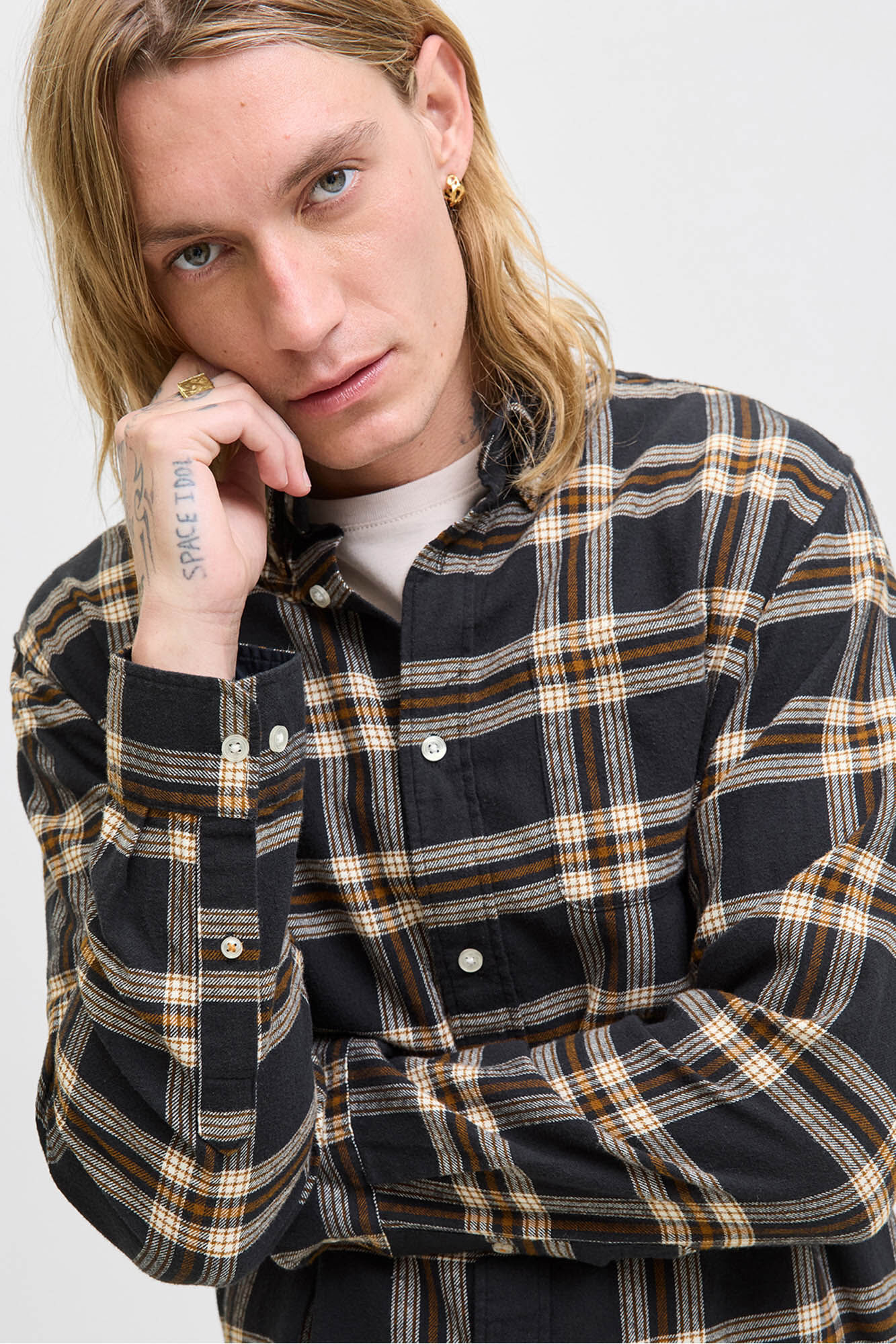 Jack & Jones Camisa xadrez regular fit