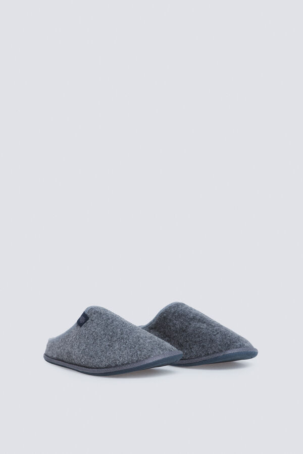 Springfield Chinelos de quarto aberto nas costas cinzento