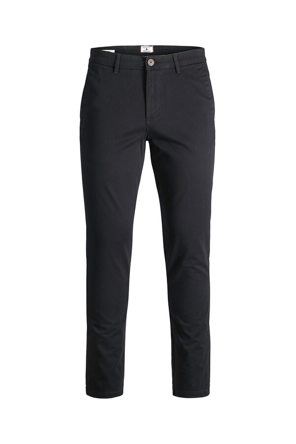 Jack & Jones Calças chino slim fit preto