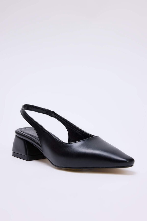Trendyol Sapatos de salto sem calcanhar preto