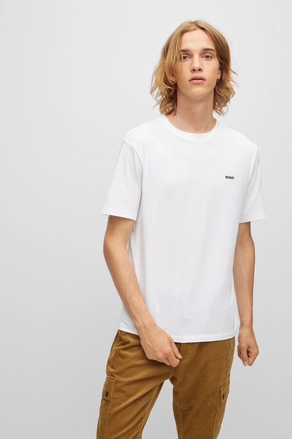 HUGO Camiseta de manga corta blanco