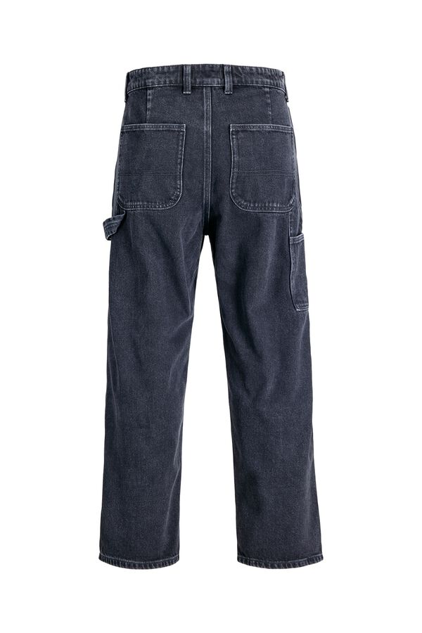 Jack & Jones Jeans baggy de cintura alta preto