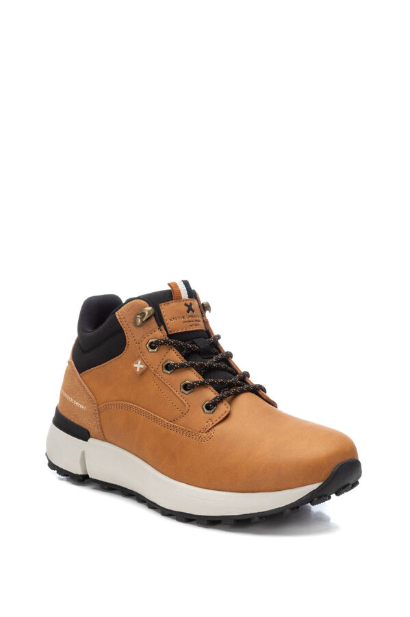 Springfield Botin caballero montaña casual cordones y cremallera marrón medio