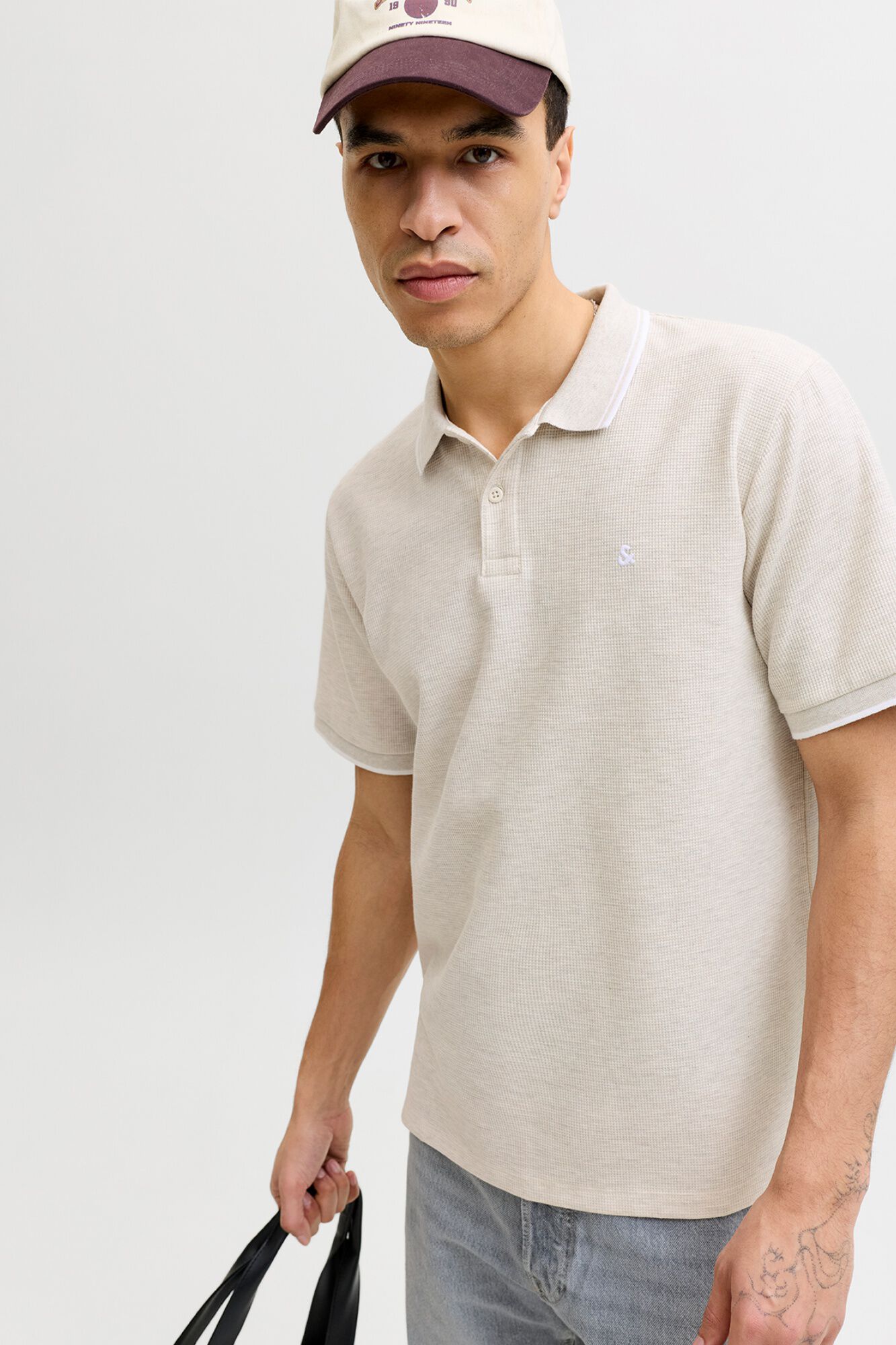 Jack & Jones Polo regular em piqu&eacute;