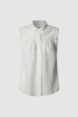 Pepe Jeans Blusa Derby Sem Mangas bege