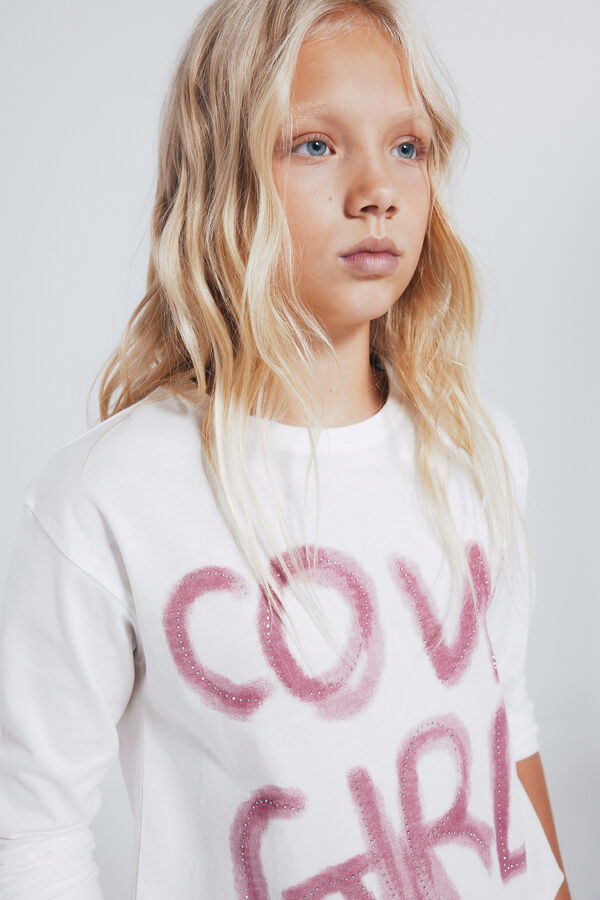Springfield Kids Camiseta cowgirl bege