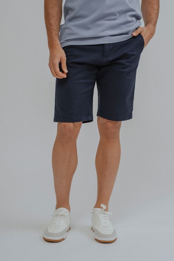 Celopman Bermuda b&aacute;sica chino azul