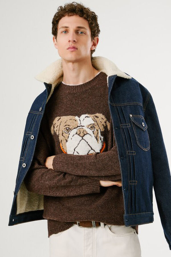 Pepe Jeans Camisola de malha Phelan castanho