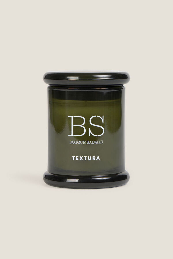 Textura Vela perfumada de floresta selvagem estampado