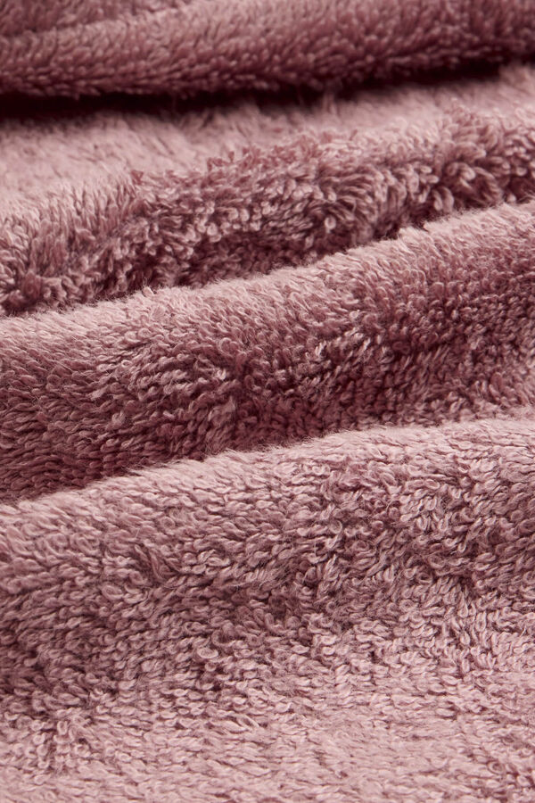 Textura Toalha de cabeça de algodão de bambu rosa