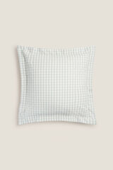 Womensecret Gingham cotton cushion cover bleu