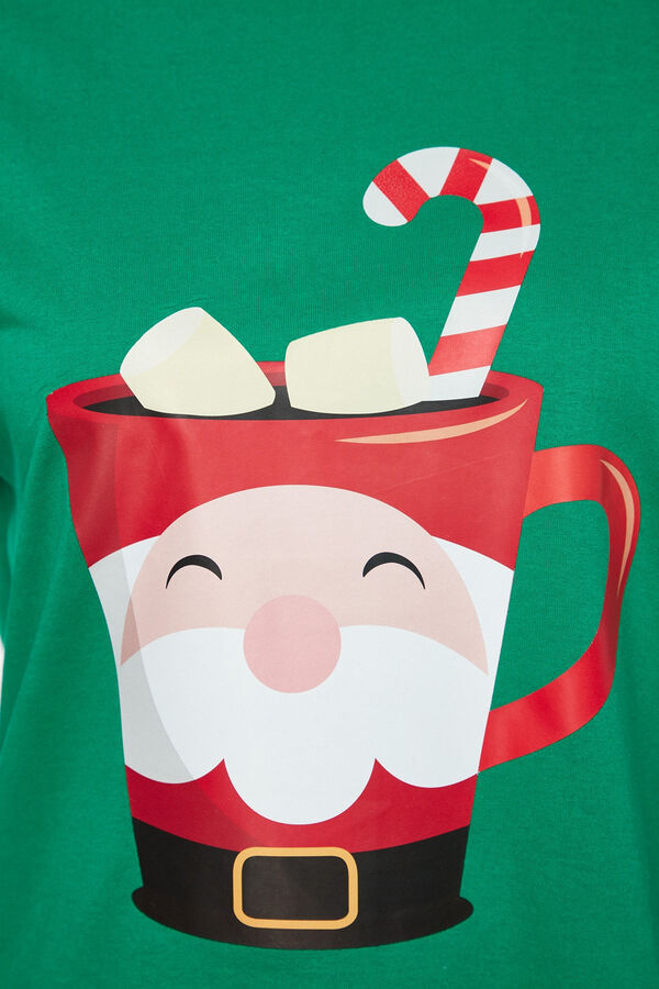 Trendyol Conjunto de pijama xadrez verde de Natal verde