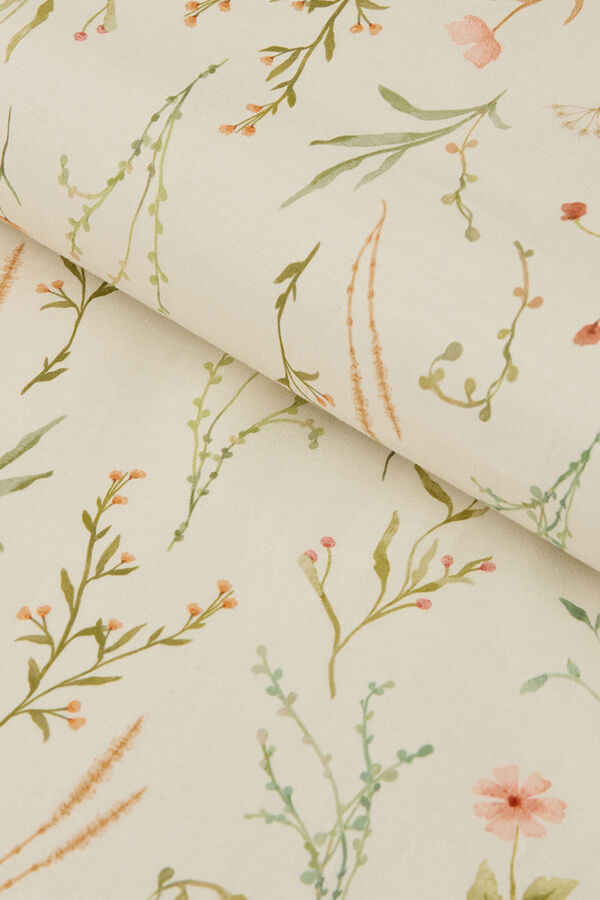 Textura Capa de edredom de cetim estampada branco