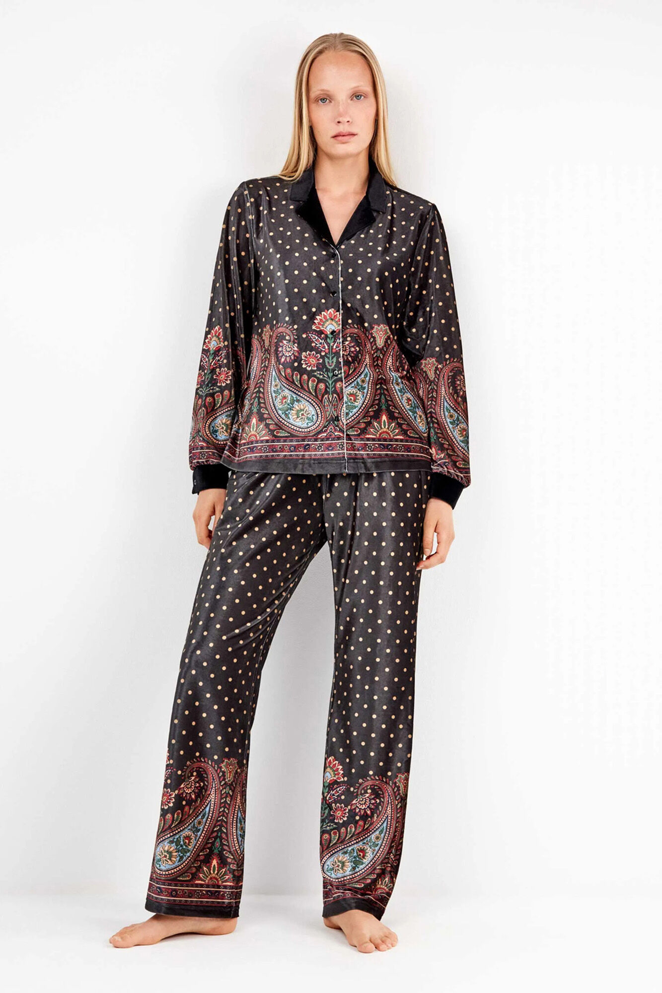 Gisela Camisa pijama terciopelo