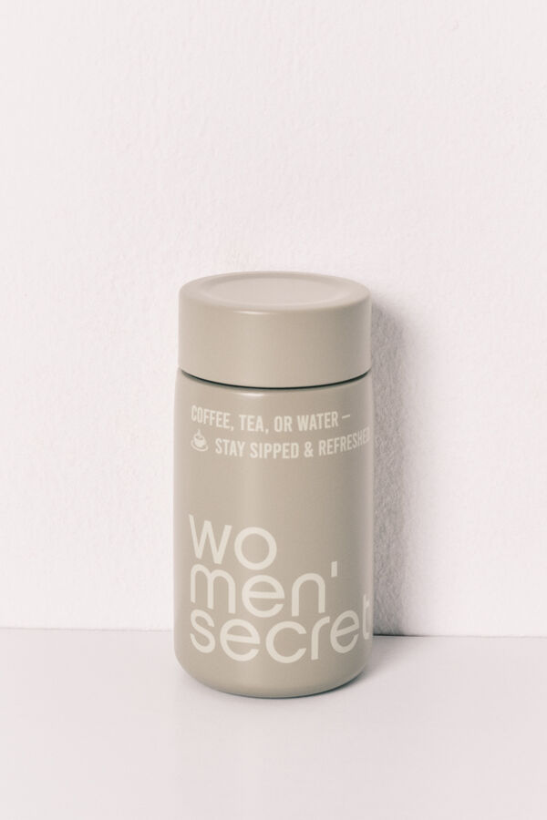 Women'secret Garrafa com logo em metal verde verde