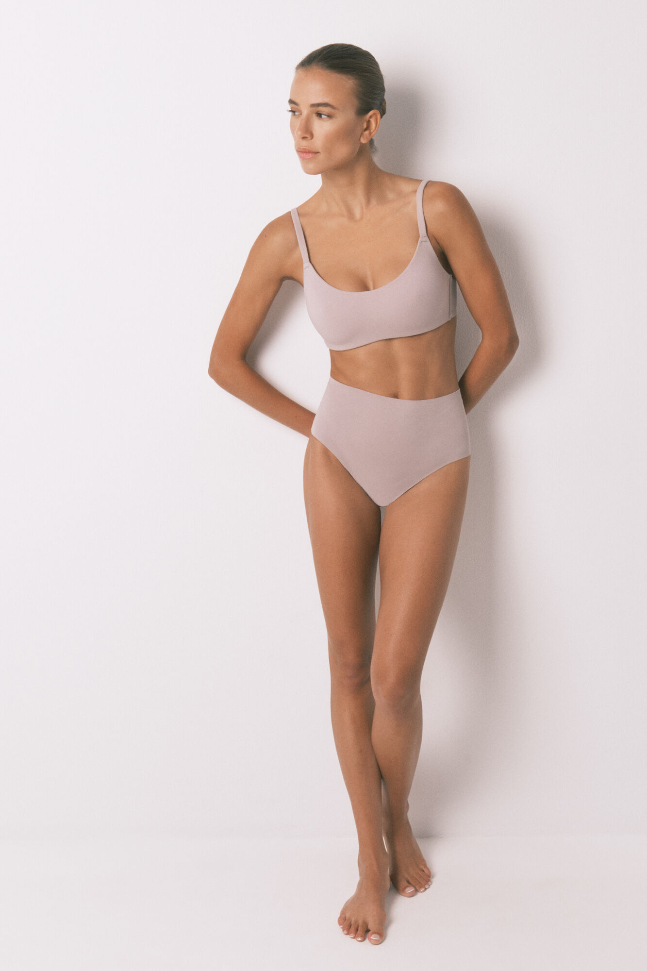 Women'secret Braga alta algod&oacute;n nude