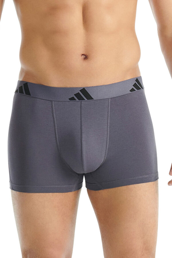 Adidas Pack de 3 bóxers de algodón Active Flex gris