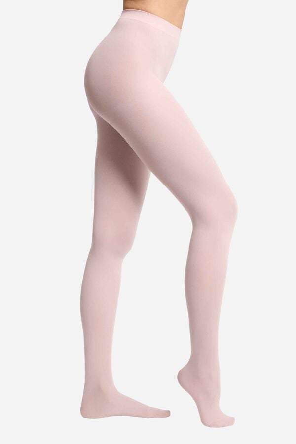 DIM Meia opaca mate DIM Opaque Veloute rosa