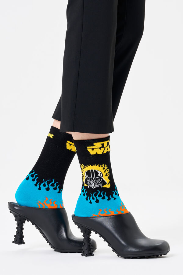 Happy Socks Meias Unissex Star Wars™ Darth Vader preto